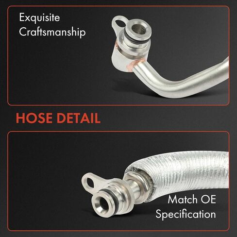A-Premium Turbocharger Coolant Return Line Compatible with BMW 535i 2008-2011, 535i xDrive, 535xi, 740i, 740Li, 740Li xDrive, X6, 135i, 135is, M2, M235i, M235i xDrive, M240i, Z4, Replace# 11537558900 in Saudi Arabia