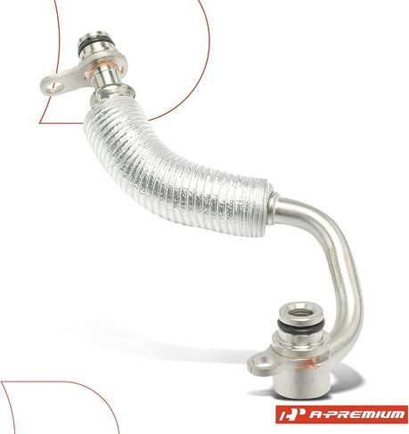 A-Premium Turbocharger Coolant Return Line Compatible with BMW 535i 2008-2011, 535i xDrive, 535xi, 740i, 740Li, 740Li xDrive, X6, 135i, 135is, M2, M235i, M235i xDrive, M240i, Z4, Replace# 11537558900 in Saudi Arabia
