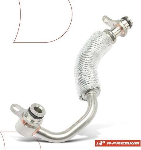 A-Premium Turbocharger Coolant Return Line Compatible with BMW 535i 2008-2011, 535i xDrive, 535xi, 740i, 740Li, 740Li xDrive, X6, 135i, 135is, M2, M235i, M235i xDrive, M240i, Z4, Replace# 11537558900 in Saudi Arabia