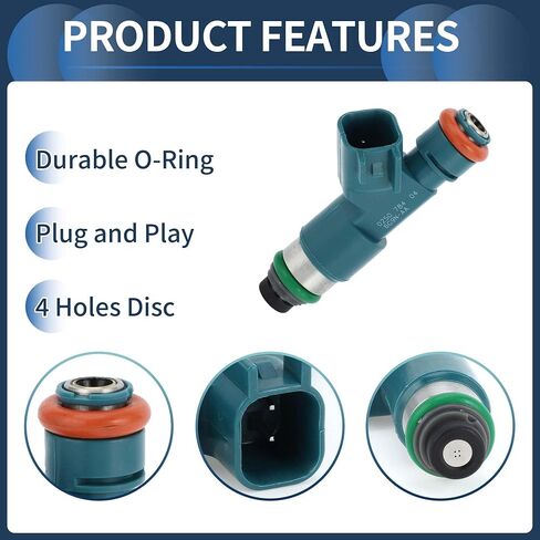 Fuel Injector, Engine Fuel Injection Nozzle No.LR001982 for Land Rover LR2 HSE 2008-2012 3.2L for Volvo S80 2007-2014 3.2 Blue, 6 Pcs in Saudi Arabia