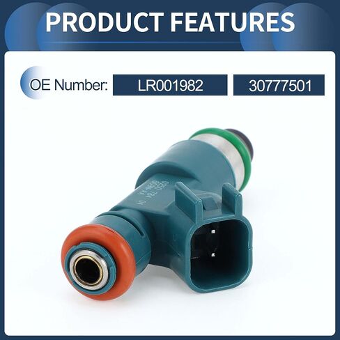 Fuel Injector, Engine Fuel Injection Nozzle No.LR001982 for Land Rover LR2 HSE 2008-2012 3.2L for Volvo S80 2007-2014 3.2 Blue, 6 Pcs in Saudi Arabia