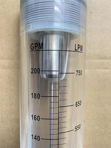 LZM-50G Acrylic and stainless steel float rotameter Pipeline flowmeter water/liquid flow meter 2"BSPP thead(100-600m3Ph for gas) in Saudi Arabia