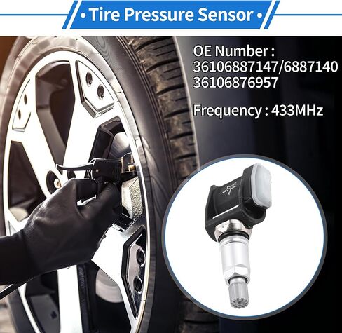 Tire Pressure Sensor Tire Pressure Monitoring Sensor No.36106887147 for BMW 3 Series 2019-2024 1 Pc 433MHz in Saudi Arabia