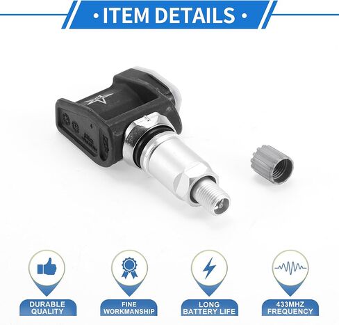 Tire Pressure Sensor Tire Pressure Monitoring Sensor No.36106887147 for BMW 3 Series 2019-2024 1 Pc 433MHz in Saudi Arabia