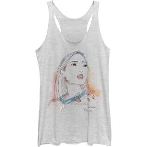 Fifth Sun Disney Princesses Watercolor Pocahontas Women's Racerback Tank Top in Kuwait