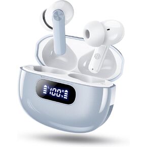 سماعات الأذن اللاسلكية ، بلوتوث 5.3 سماعات LED عرض الطاقة ، 2025 سماعات لاسلكية جديدة ، 4 ميكروفون إلغاء ضوضاء ENC ، ستيريو HIFI ، 48H وقت اللعب IP7 مقاومة للماء للرياضة المشي in Kuwait