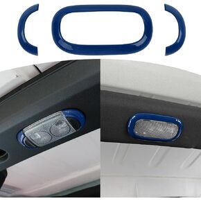 for Jeep JK Map Dome Light Trim Cover Fit for Jeep Wrangler JK JKU 2011-2017 4DR Chrome Interior Accessories 3pcs in Saudi Arabia