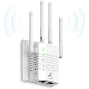 WiFi Extender ، WiFi Extender Signal Booster ، WiFi Booster ، WiFi Range Extender ، WiFi Repeater ، يغطي ما يصل إلى 12880 قدمًا مربعًا و 105 أجهزة ، معززة إشارة WiFi للمنزل (لون الأرز الأبيض) in Kuwait