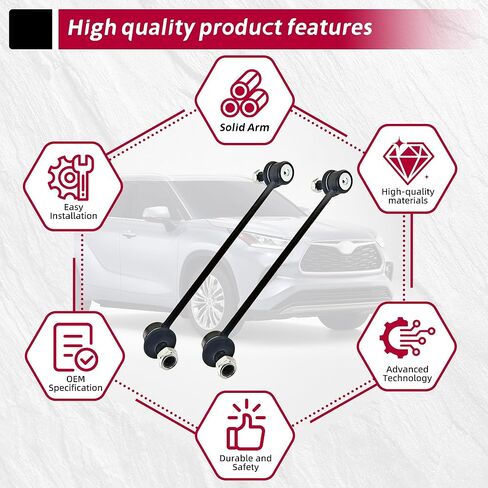 For Toyota Sway bar link Compatible with Highlander 2019-2022 RAV4 2019-2024 RAV4 Prime 2021-2024 Venza 2021-2024 front stabilizer bar link#K750966 48820-0R050 48820-42040 in Saudi Arabia