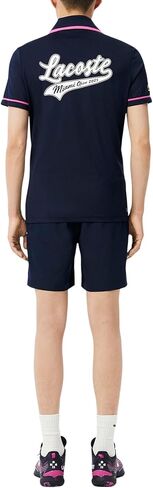 Lacoste Men's Contrast Piping Shorts, Navy Blue, Small in Saudi Arabia