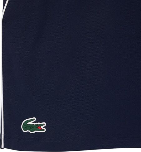 Lacoste Men's Contrast Piping Shorts, Navy Blue, Small in Saudi Arabia