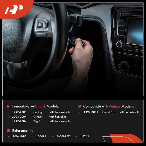 مفتاح تشغيل الإشعال الممتاز A-Premium متوافق مع مركبات Buick & Pontiac - Regal 1997-2004، Century 1997-2004، Grand Prix 1997-2001 - 16 شفرات in Saudi Arabia