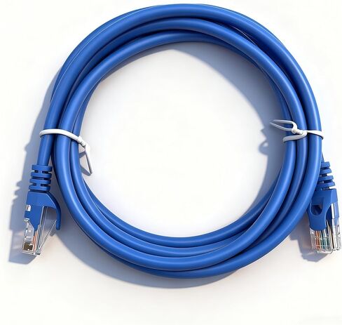 CAT6 RJ45 Ethernet Network Cable, Blue, Indoor/Outdoor, Multiple Lengths Available 3.3 ft-65.6 ft (1, 65.6 ft) in Kuwait