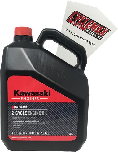 One Gallon 2-Cycle Two Stroke Engine Oil with Funnel for Kawasaki Lawn Mower in Saudi Arabia