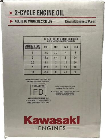 One Gallon 2-Cycle Two Stroke Engine Oil with Funnel for Kawasaki Lawn Mower in Saudi Arabia