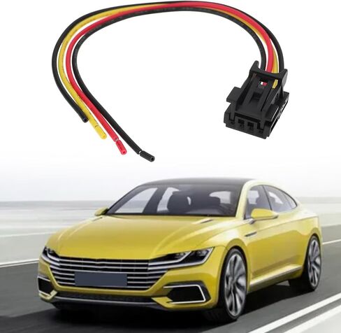 eMagTech 2pcs 4 Pin Automotive Sensor Connector Plug 8K0973754 Compatible with VW Compatible with Audi in Saudi Arabia