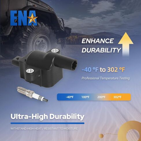 ENA Set of 8 Ignition Coil Pack 8 Platinum Spark Plug Compatible with Ford E350 E450 F250 F350 F450 F53 F550 F59 F600 F650 F750 7.3L V8 2020 2021 2022 2023 Replacement for UF893 DG587 LC3Z12029B SP520 in Saudi Arabia