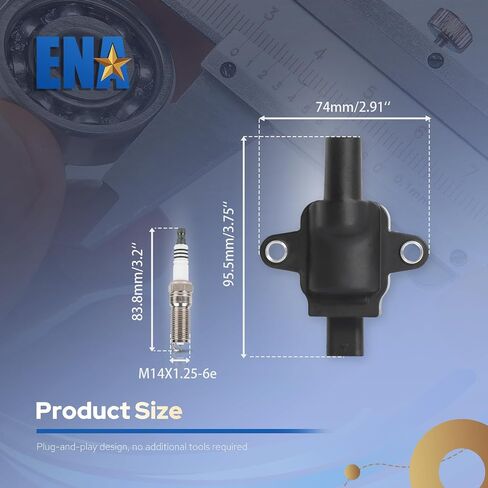 ENA Set of 8 Ignition Coil Pack 8 Platinum Spark Plug Compatible with Ford E350 E450 F250 F350 F450 F53 F550 F59 F600 F650 F750 7.3L V8 2020 2021 2022 2023 Replacement for UF893 DG587 LC3Z12029B SP520 in Saudi Arabia