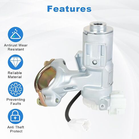 Ignition Switch Lock Cylinder wth 2 Keys Replacement for 45020-02-3 Compatible with Toyota Corolla Matrix 2003 2004 2005 2006 2007 2008 Ignition Key Switch in Saudi Arabia
