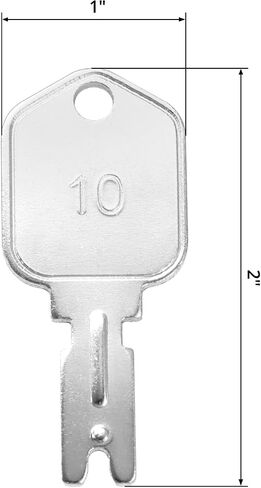 مفتاح رافعة شوكية QWORK 166، 20 قطعة مفاتيح إشعال متوافقة مع CAT، Generic، Ilco، KM31166P، والمزيد in Kuwait