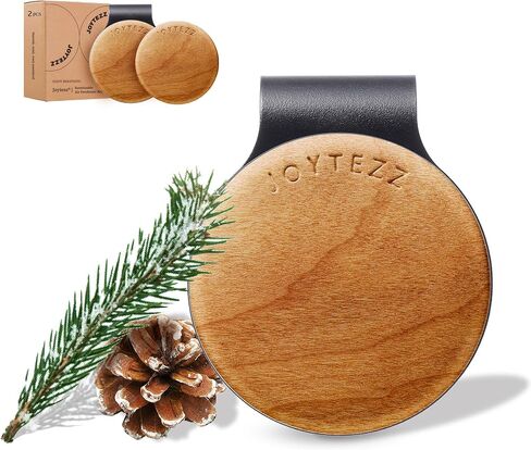 90+ Days Long Lasting - Car Air Freshener Kit with 2Pcs Refills - Cedar Scent Wood Car Diffuser - Automotive Visor Interior Accessories Decor in Kuwait