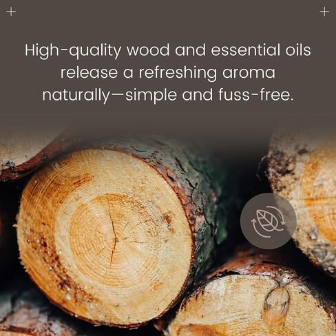 90+ Days Long Lasting - Car Air Freshener Kit with 2Pcs Refills - Cedar Scent Wood Car Diffuser - Automotive Visor Interior Accessories Decor in Kuwait