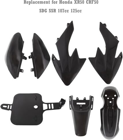 Plastic Fender Fairing Kit set Replacement for Honda XR50 CRF50 SDG SSR 107cc 125cc Dirt Pit Bike Red Black Blue White Yellow in Saudi Arabia