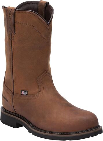 Justin Men's Wyoming Waterproof Western Work Boot Steel Toe - SE4961 10.5 D(M) US in Saudi Arabia
