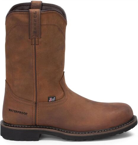 Justin Men's Wyoming Waterproof Western Work Boot Steel Toe - SE4961 10.5 D(M) US in Saudi Arabia