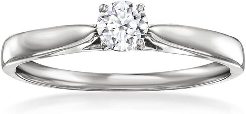 Ross-Simons 0.25 Carat Lab-Grown Diamond Solitaire Ring in Sterling Silver in Saudi Arabia