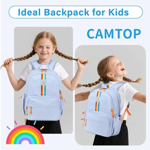 CAMTOP Kids Backpack for Girls Boys School Backpacks for Kids from Elementary to Teens Ages 8-10 with Laptop Sleeve Travel Lightweight Sturdy Bookbag in Saudi Arabia