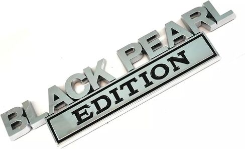 1x Pirate Plus 1x Black Pearl Edition ملصق شعار معدني بديل لشاحنة السيارة العالمية، RV، سكوتر، سيارات الدفع الرباعي (أسود وأحمر) in Kuwait