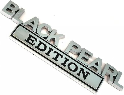 1x Pirate Plus 1x Black Pearl Edition ملصق شعار معدني بديل لشاحنة السيارة العالمية، RV، سكوتر، سيارات الدفع الرباعي (أسود وأحمر) in Kuwait