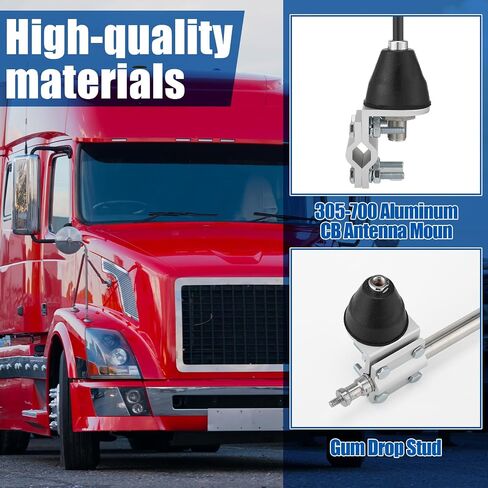 Shimeyao Single Slot CB Radio Antenna Mounting Bracket, CB Mounting Bracket Compatible with Pl-259 Hookup Wire and Standard 3/8-24 Threaded Antenna in Saudi Arabia