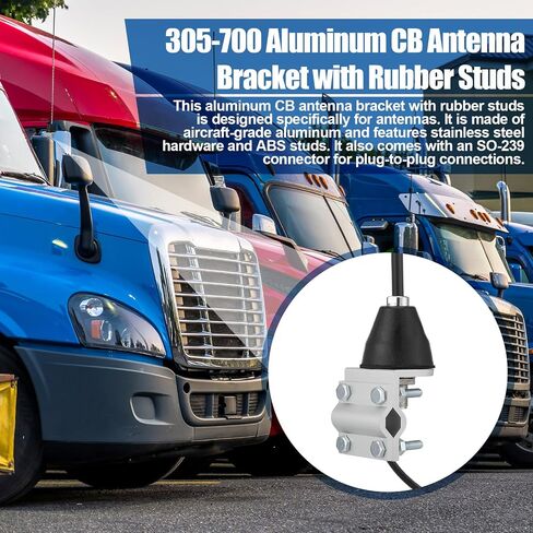 Shimeyao Single Slot CB Radio Antenna Mounting Bracket, CB Mounting Bracket Compatible with Pl-259 Hookup Wire and Standard 3/8-24 Threaded Antenna in Saudi Arabia