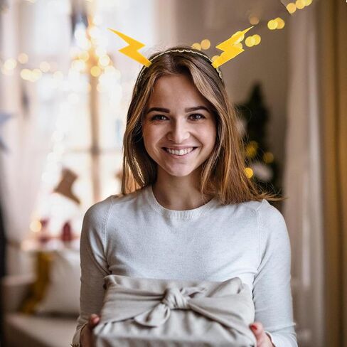 Luxshiny Party Flash Headband, Halloween Party Hairband Performance Hair Band for Women Girls Party Prop in Kuwait