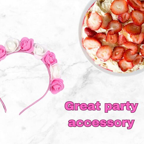 Needzo Floral Headband, Festival and Party Costume Flower Headwear, Photo Props and Favors, One Size Fits Most in Saudi Arabia