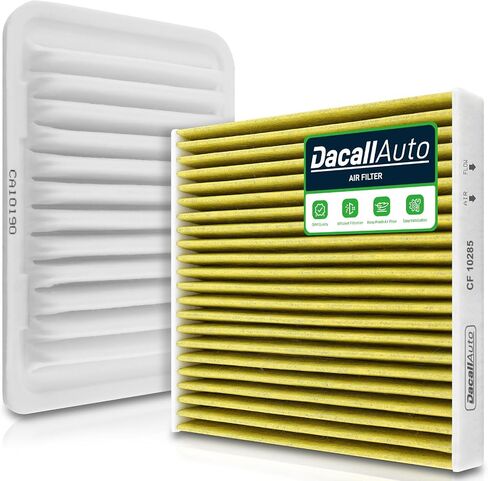Engine & Cabin Air Filter Set for Toyota Corolla 2009-2019, Corolla 2017-2018, Matrix 2009-2014, Yaris 2006-2018; for Scion IM 2016, XD 2008-2014; for Pontiac Vibe. Replace CF10285 CA10190 in Saudi Arabia