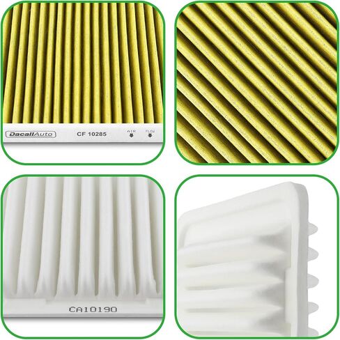 Engine & Cabin Air Filter Set for Toyota Corolla 2009-2019, Corolla 2017-2018, Matrix 2009-2014, Yaris 2006-2018; for Scion IM 2016, XD 2008-2014; for Pontiac Vibe. Replace CF10285 CA10190 in Saudi Arabia
