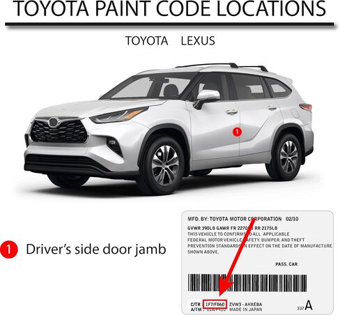 Automotive Paint for Toyota 204, Black Metallic, Touch Up Kit (Pack of 3) in Saudi Arabia