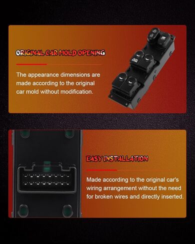 CCIYU Master Power Window Switch Fit 2014-2017 for Hyundai Accent Front Left Driver Side Window Control Switch 935701R111 1S16393 in Saudi Arabia