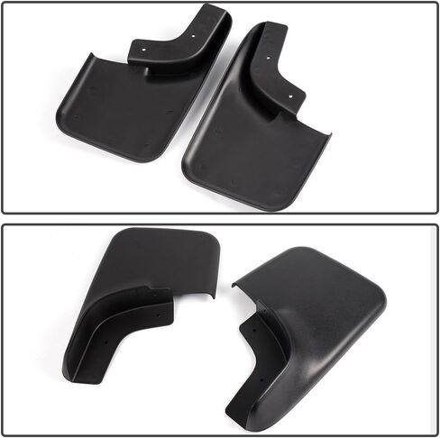 شيدا الطين اللوحات سبلاش الحرس الأمامي والخلفي متوافق لفورد 2004-2014 F150 F-150 مع حاجز مشاعل نموذج 4 قطعة مجموعة واقيات الطين in Saudi Arabia