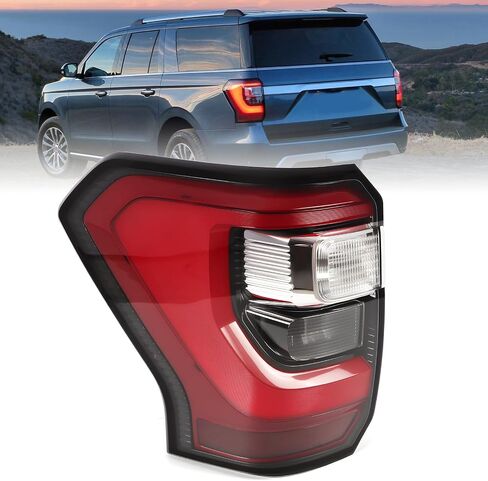 Left Tail Light Assembly Compatible with 2018-2021 Expedition Driver Side Rear Lamp Taillight JL1Z-13405-H (Left) in Saudi Arabia