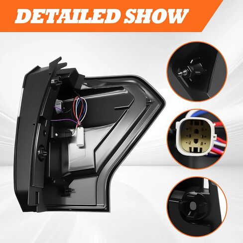 Left Tail Light Assembly Compatible with 2018-2021 Expedition Driver Side Rear Lamp Taillight JL1Z-13405-H (Left) in Saudi Arabia