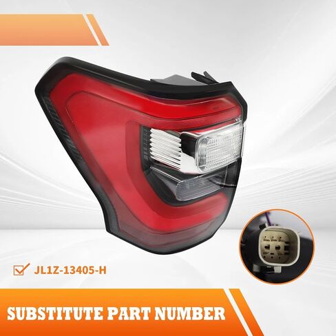 Left Tail Light Assembly Compatible with 2018-2021 Expedition Driver Side Rear Lamp Taillight JL1Z-13405-H (Left) in Saudi Arabia