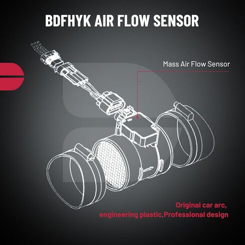 BDFHYK Mass Air Flow Sensor Meter MAF Sensor 038906461C, 06A906461 Compatible with Volkswagen Beetle 1998-2004, Golf 1999-2004, Jetta 1999-2004 in Saudi Arabia
