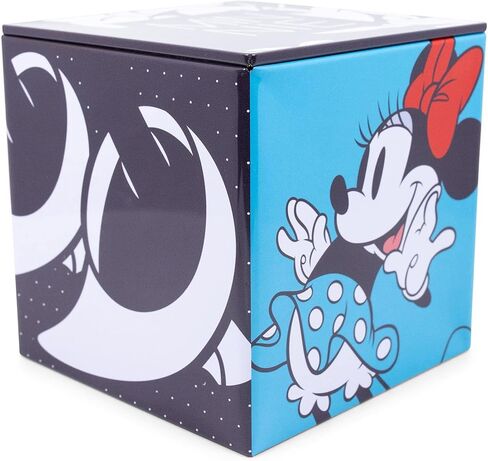 Ukonic Disney All Eyes on Minnie Mouse 4-Inch Tin Storage Box Cube Organizer with Lid | Basket Container, Cubby Cube Closet Organizer, Home Decor Playroom Accessories | Cute Gifts And Collectibles in Saudi Arabia