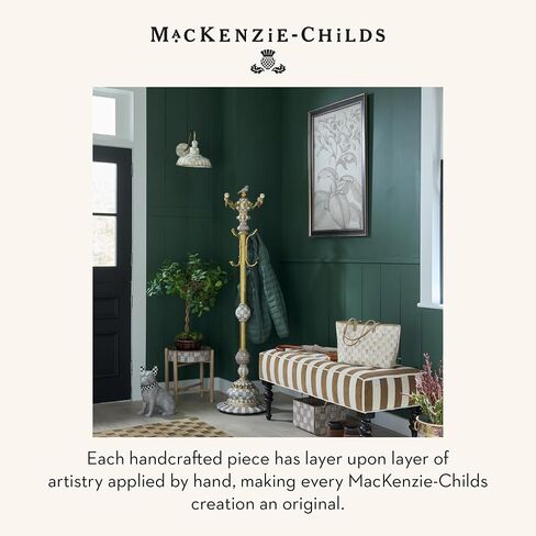 MACKENZIE-CHILDS Courtly Check Mini Gold Turkey Figurine, Resin Fall Home Decor in Saudi Arabia