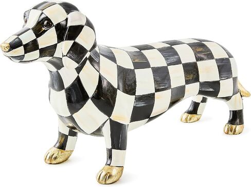 MACKENZIE-CHILDS Courtly Check Mini Gold Turkey Figurine, Resin Fall Home Decor in Saudi Arabia