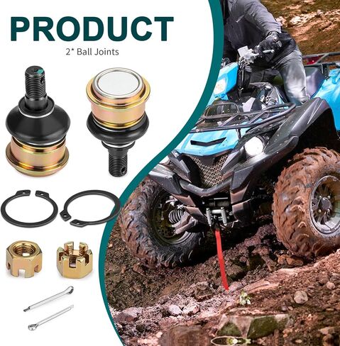 2x وصلات كروية أمامية علوية أو سفلية لـ Yamaha Grizzly Kodiak 450 550 700 2007-2024 3B4-23579-01-00 in Saudi Arabia